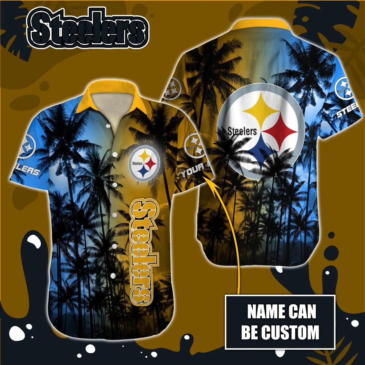 Pittsburgh Steelers Men Polo Shirt